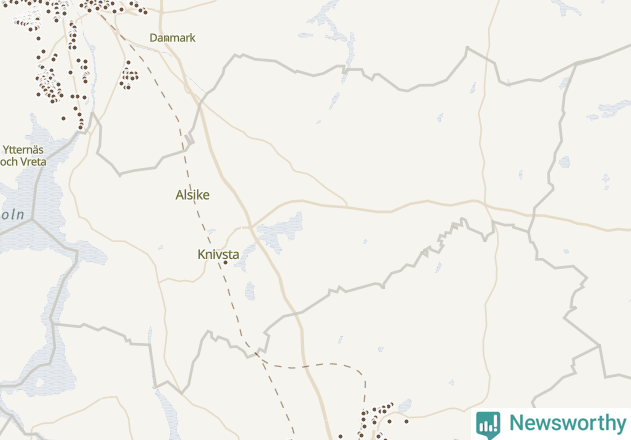 Karta över Knivsta kommun