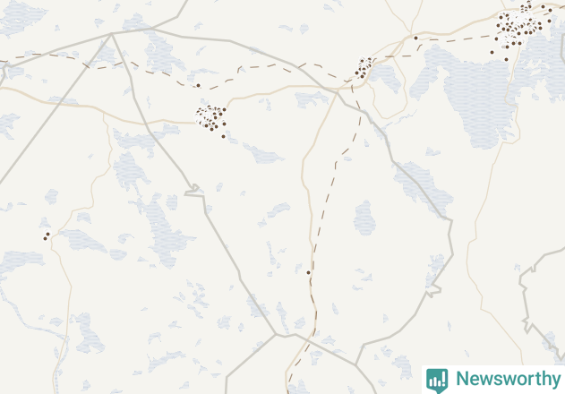 Karta över Hofors kommun