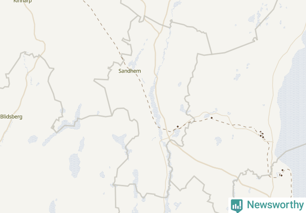 Karta över Mullsjö kommun