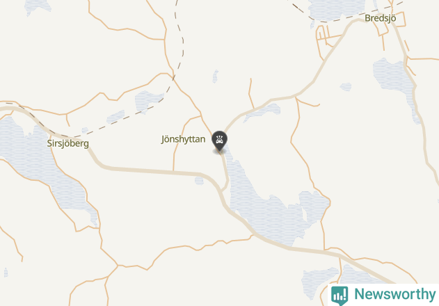 Karta över viltolyckor i Hällefors kommun