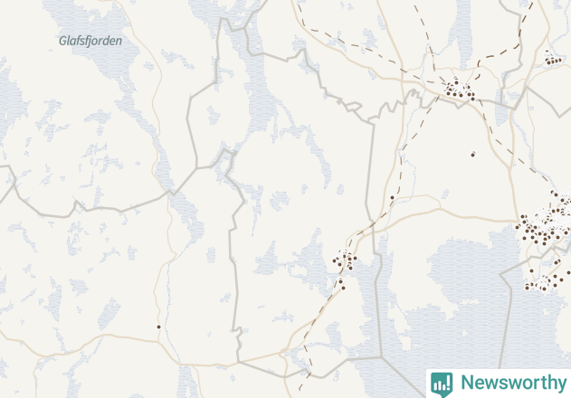 Karta över Grums kommun