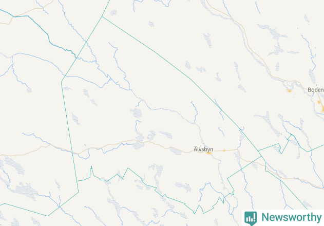 Karta över Älvsbyns kommun