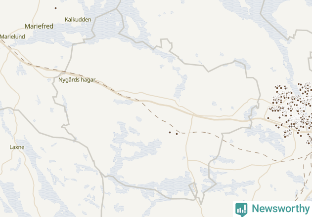 Karta över Nykvarns kommun