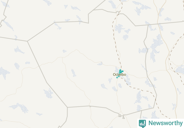 Karta över Ockelbo kommun