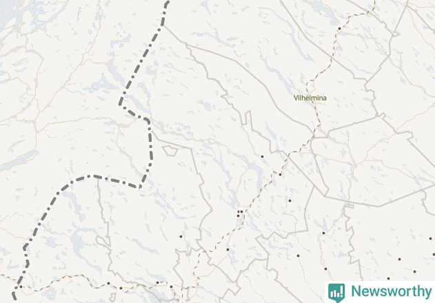 Karta över Strömsunds kommun