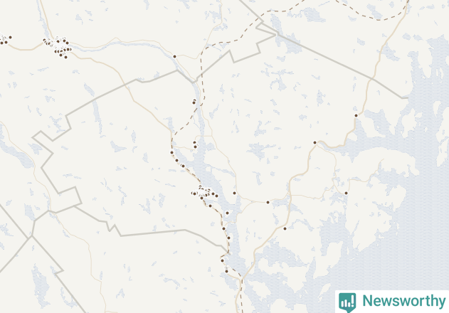 Karta över Kramfors kommun