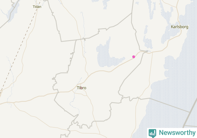 Karta över Tibro kommun