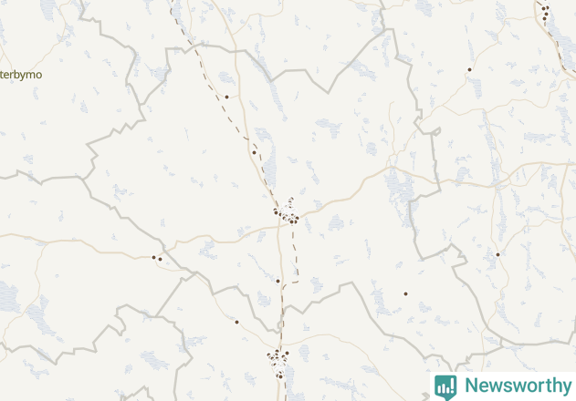 Karta över Vimmerby kommun