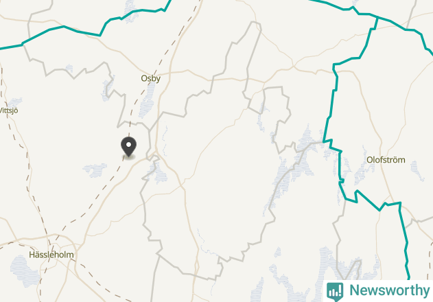 Karta över väderstationer i artikeln