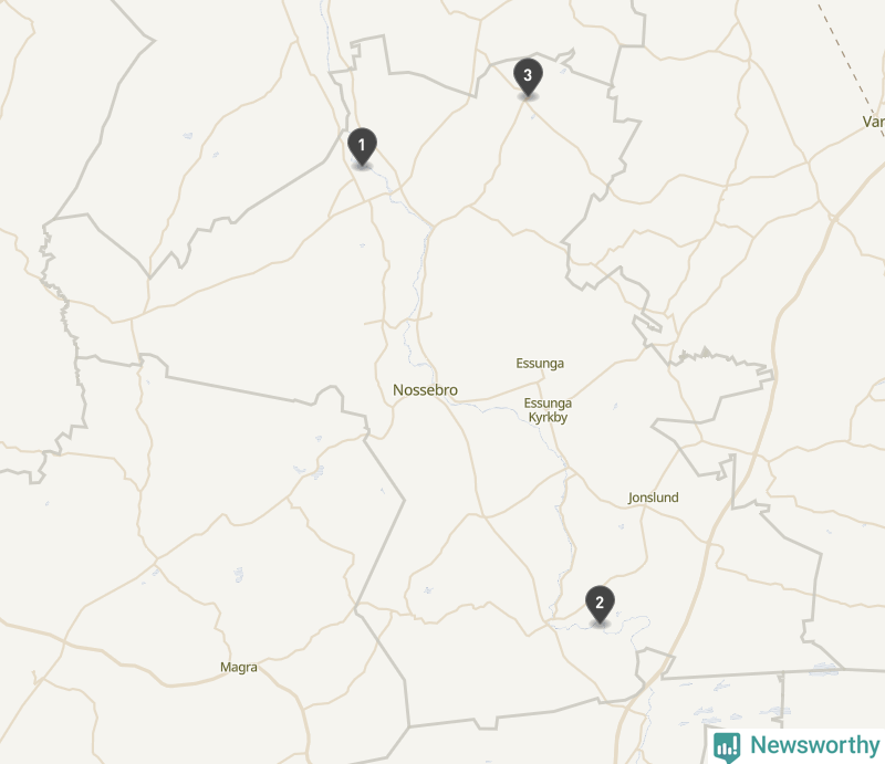 Karta över Essunga kommun