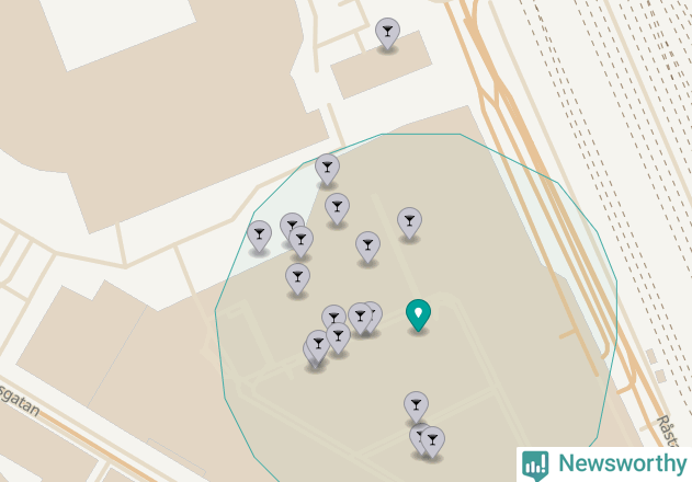 Karta över Solna kommun