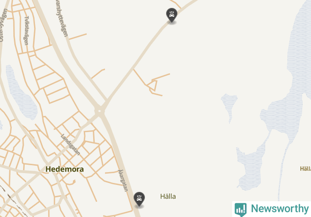 Karta över Hedemora kommun