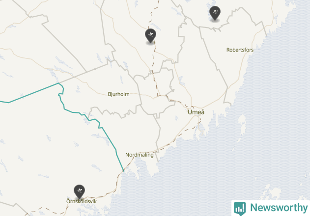 Karta över Umeå kommun