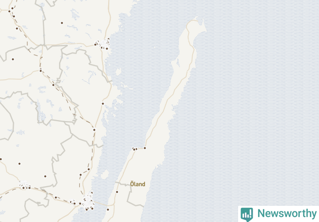 Karta över Borgholms kommun