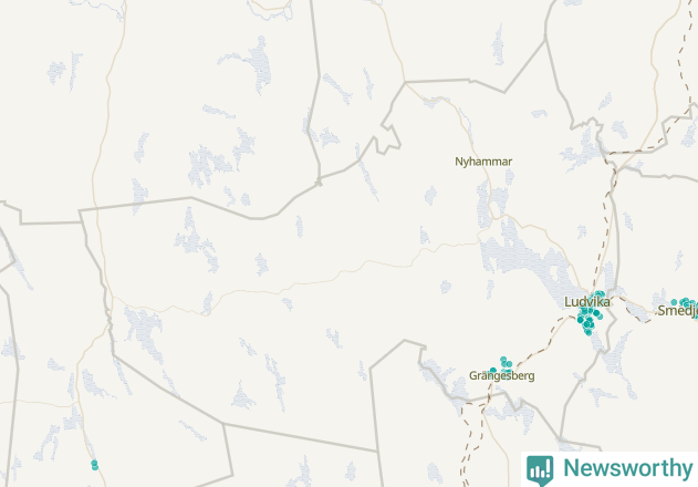 Karta över Ludvika kommun