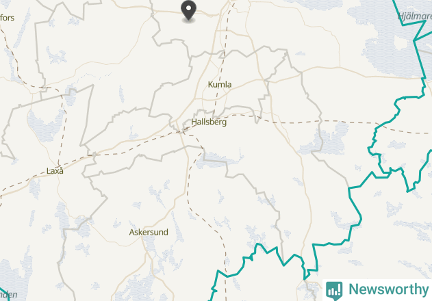 Karta över väderstationer i artikeln