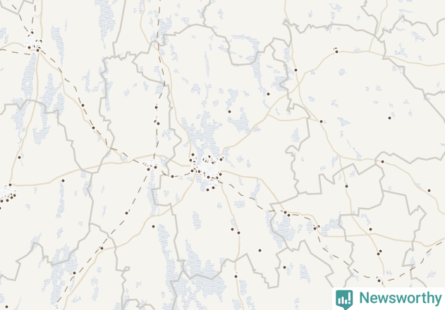 Karta över Växjö kommun