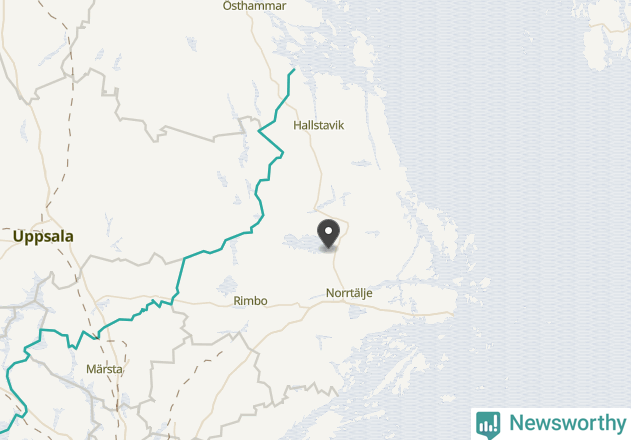 Karta över väderstationer i artikeln