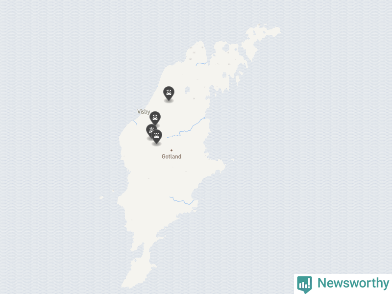 Karta över Gotlands län