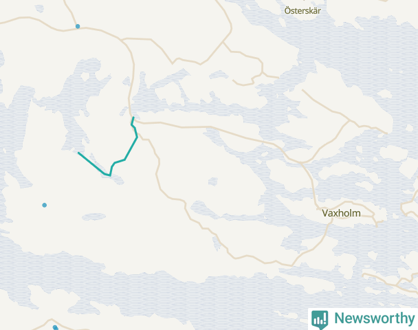 Karta över Vaxholms kommun