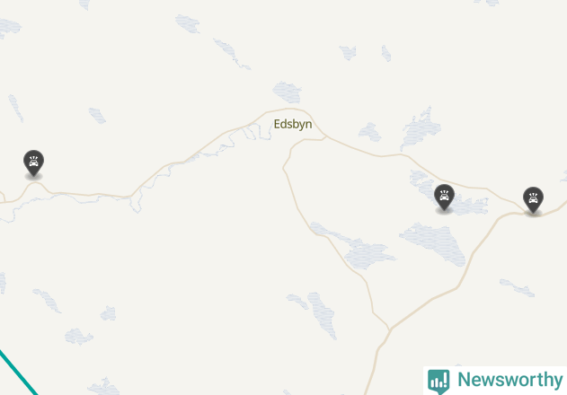 Karta över viltolyckor i Ovanåkers kommun