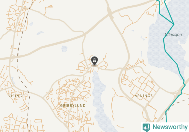 Karta över viltolyckor i Täby kommun