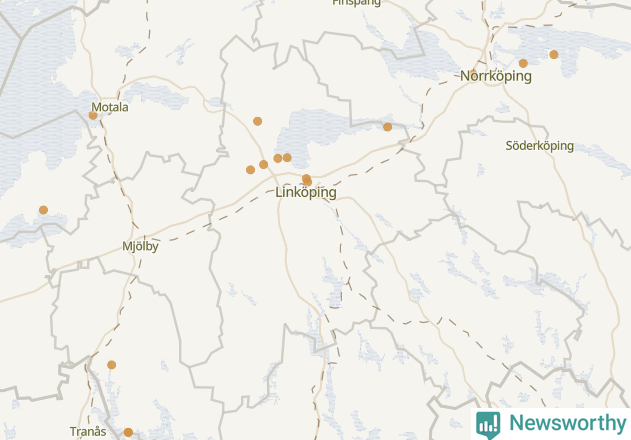 Karta över Linköpings kommun
