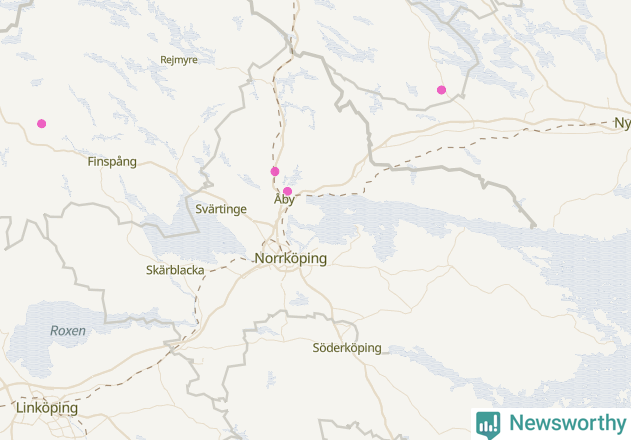 Karta över Norrköpings kommun