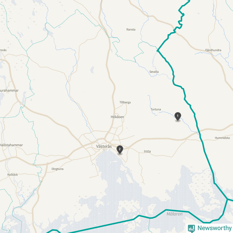 Karta över väderstationer på Gotland