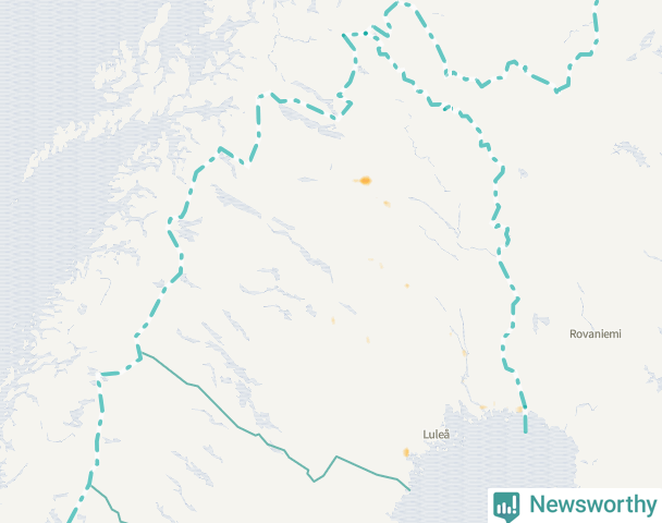 Karta över Norrbottens län