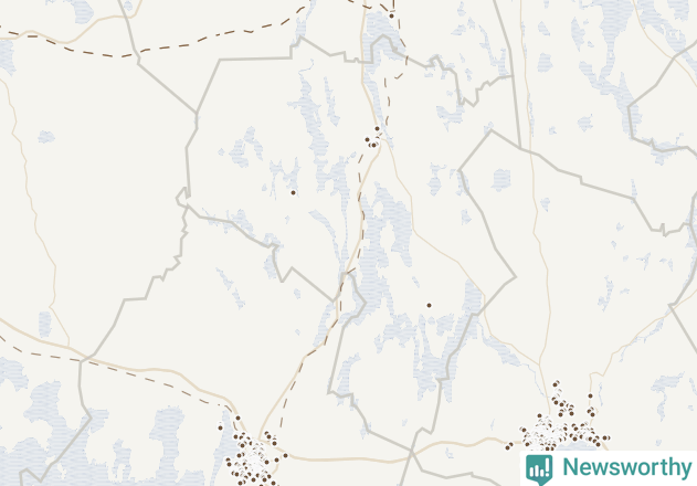 Karta över Storfors kommun