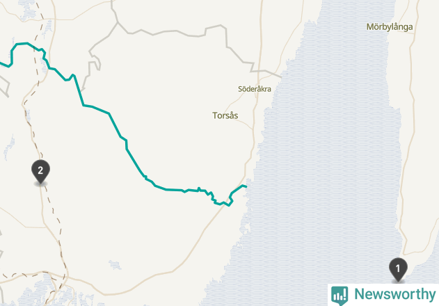 Karta över väderstationer i artikeln