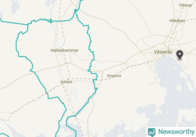 Karta över väderstationer i artikeln