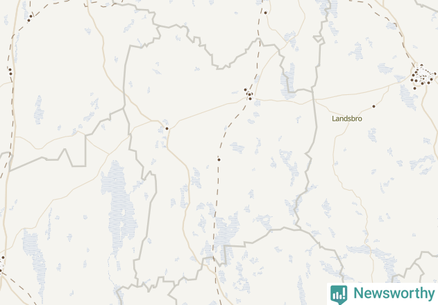 Karta över Sävsjö kommun