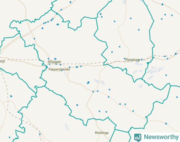 Karta över Klippans kommun