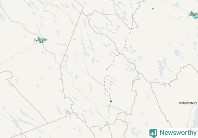 Karta över Vindelns kommun