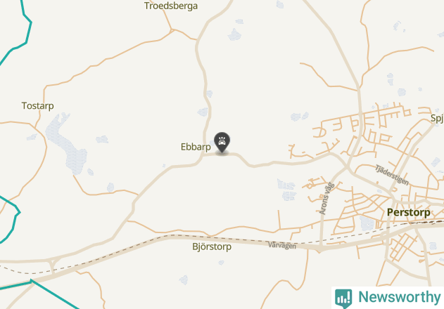 Karta över viltolyckor i Perstorps kommun