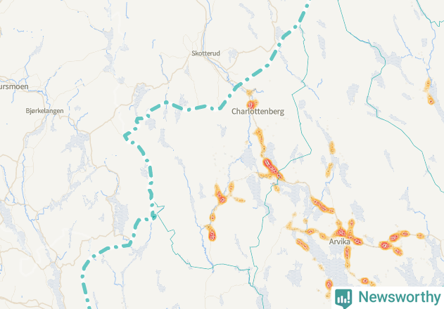 Karta över Eda kommun