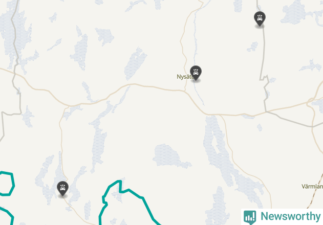 Karta över viltolyckor i Säffle kommun