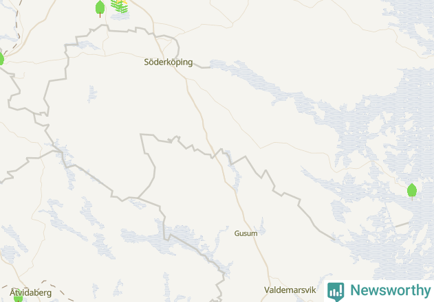 Karta över Söderköpings kommun
