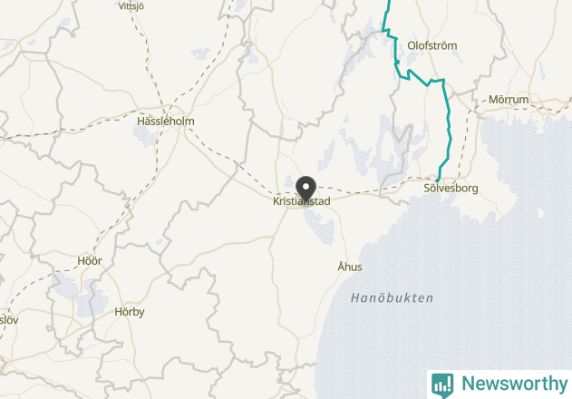 Karta över väderstationer i artikeln