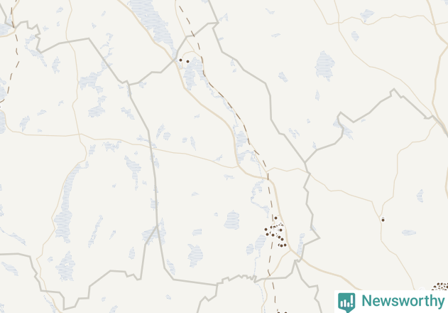 Karta över Surahammars kommun