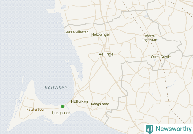 Karta över Vellinge kommun