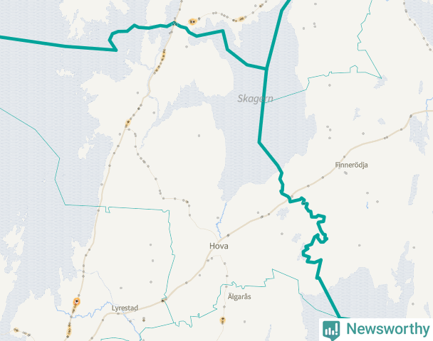 Karta över Gullspångs kommun