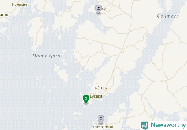 Karta över Lysekils kommun