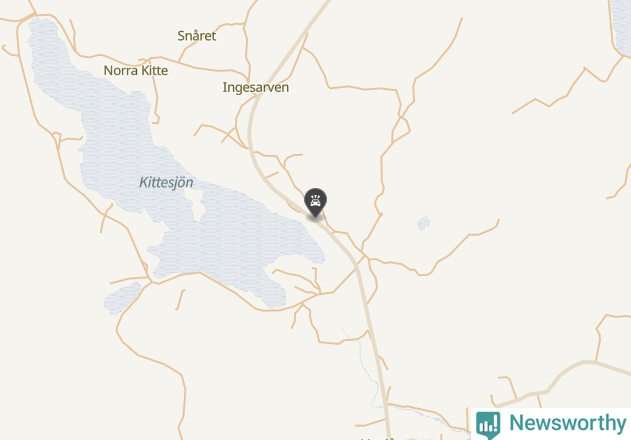 Karta över viltolyckor i Nordanstigs kommun