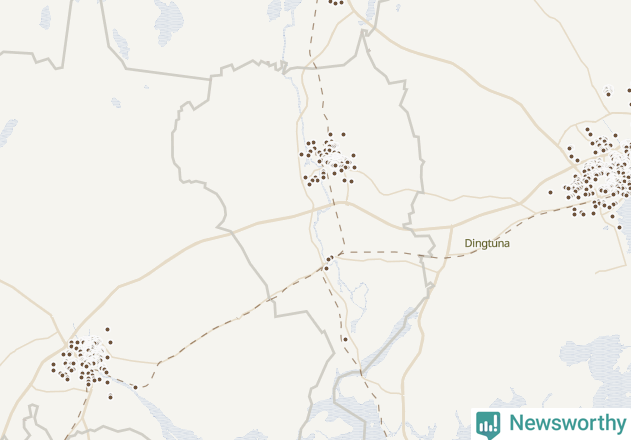 Karta över Hallstahammars kommun