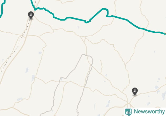 Karta över viltolyckor i Osby kommun