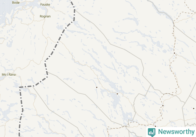 Karta över Arjeplogs kommun