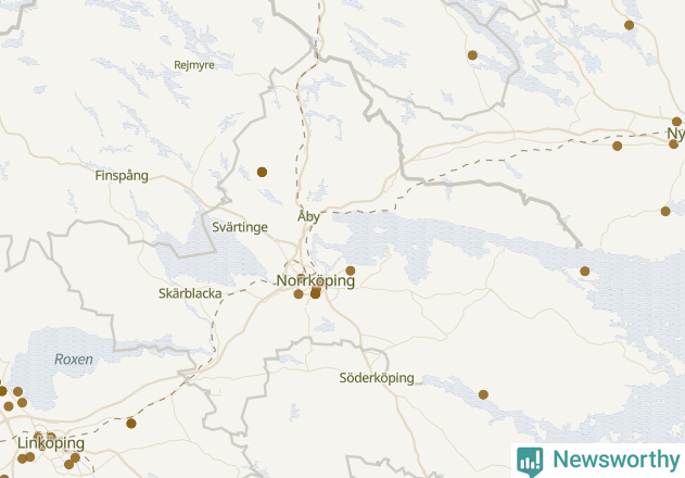 Karta över Norrköpings kommun